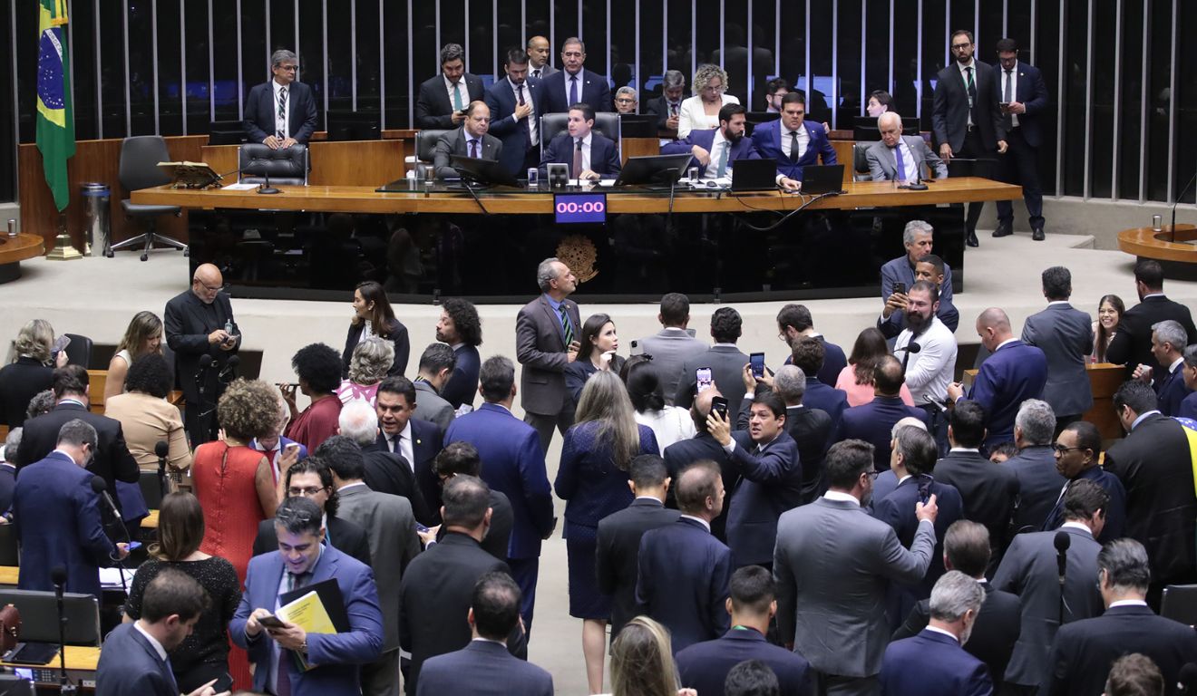 Plenário da Câmara dos Deputados em Brasília
