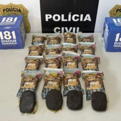 Dois quilos de haxixe foram apreendidos com o suspeito na BR-262