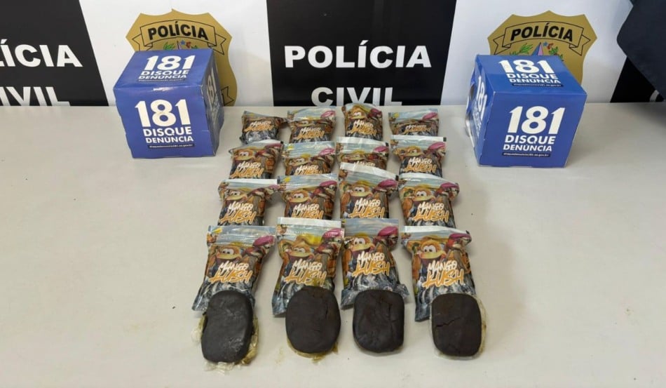 Dois quilos de haxixe foram apreendidos com o suspeito na BR-262