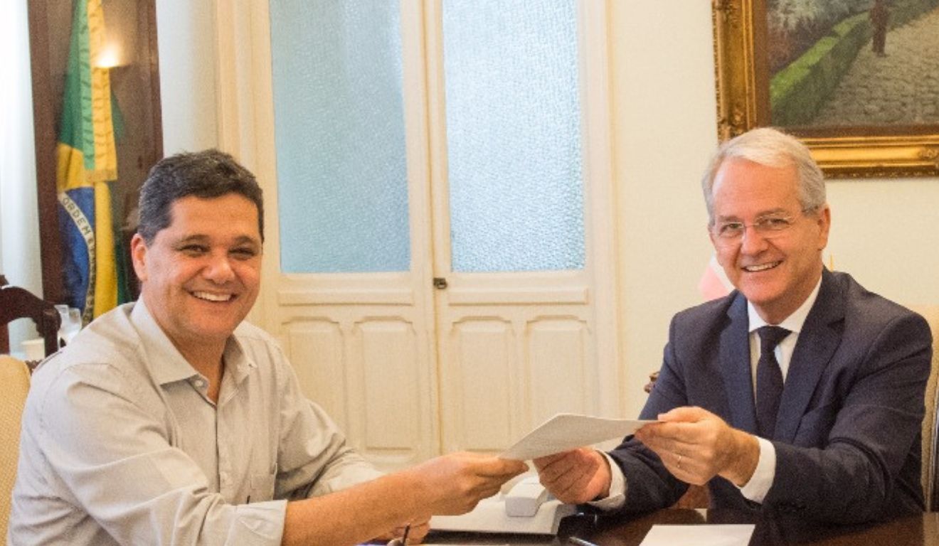 Ricardo Ferraço e César Colnago (foto: Leonardo Duarte/Secom - 2017)
