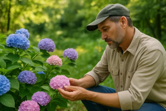 Saiba como os jardineiros aplicam 5 segredos naturais nas hortênsias para mudar a cor das flores sem usar produtos químicos