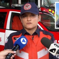 Sargento Mariane fala sobre resgate com rapel em andaime em Vitória
