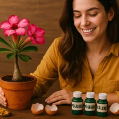 Sua rosa-do-deserto vai dar flores por meses se você aplicar este adubo natural uma vez por semana