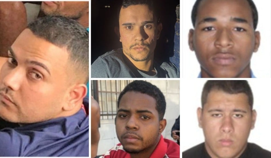 Luan Resende Buarque, João Soares Neto, Nicolas Azevedo Soares, João dos Santos Vitor Antunes e Marcos Gabriel Teixeira de Andrade são os envolvidos no assassinato. Fotos: Divulgação/Polícia Civil
