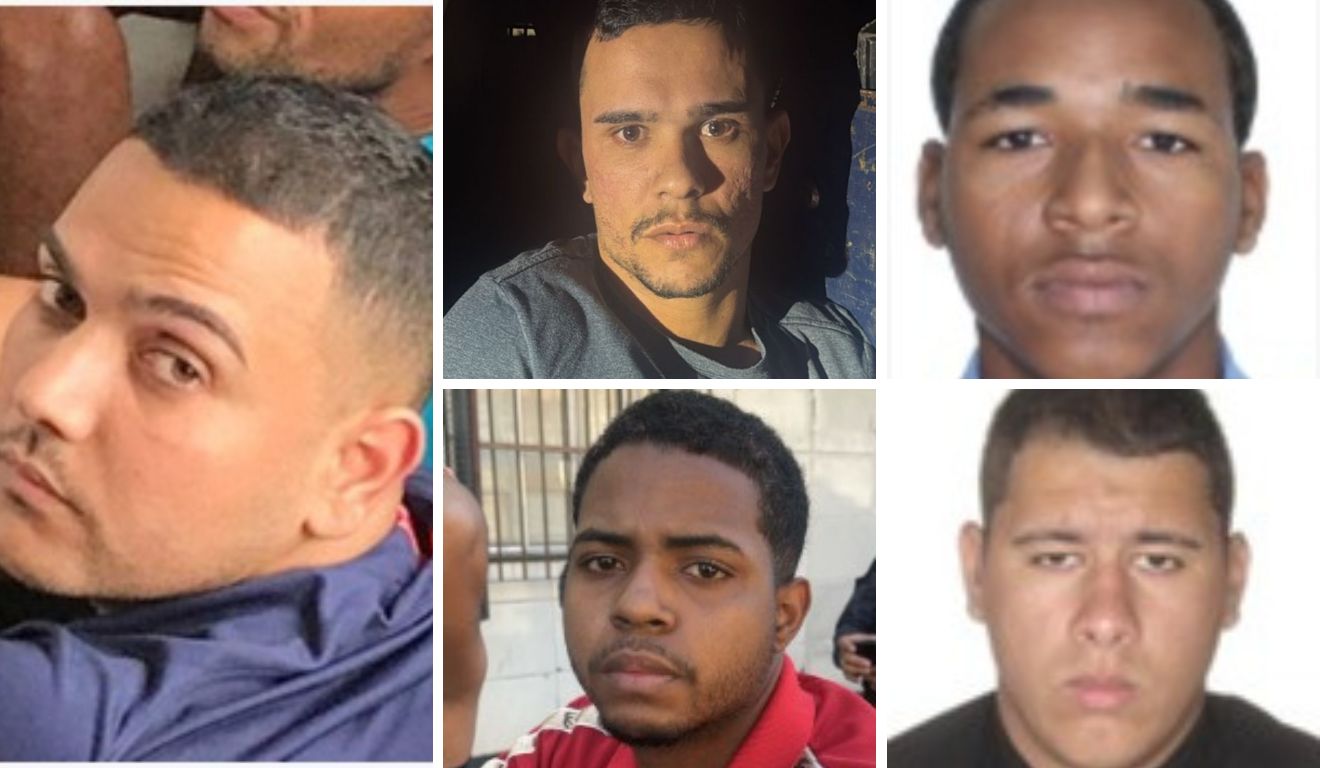 Luan Resende Buarque, João Soares Neto, Nicolas Azevedo Soares, João dos Santos Vitor Antunes e Marcos Gabriel Teixeira de Andrade são os envolvidos no assassinato. Fotos: Divulgação/Polícia Civil