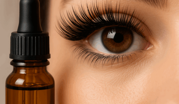 Óleo de rícino é aliado natural para conquistar cílios longos e volumosos sem depender de extensões/Foto: ChatGPT