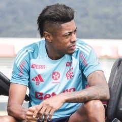 Treino do Flamengo. Bruno Henrique