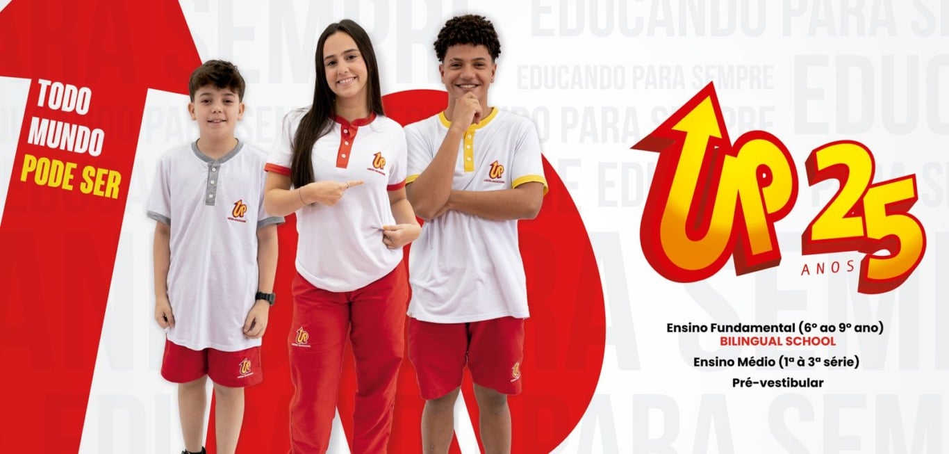 UP Centro Educacional lança campanha de 25 anos com conceito criado por ex-aluno