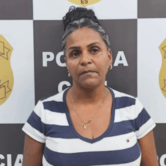 Vanda de Oliveira Rosa está presa. Foto: Sesp/Divulgação