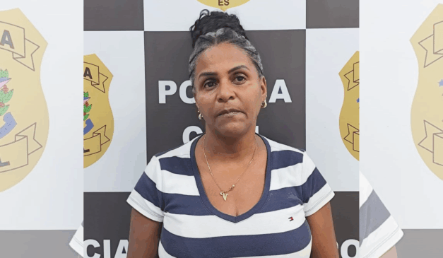 Vanda de Oliveira Rosa está presa. Foto: Sesp/Divulgação