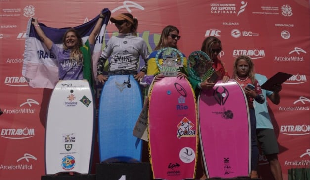 ArcelorMittal Wahine Bodyboarding Pro. Praia de Jacaraípe. Serra. 20/09/2025. Pódio da categoria master,