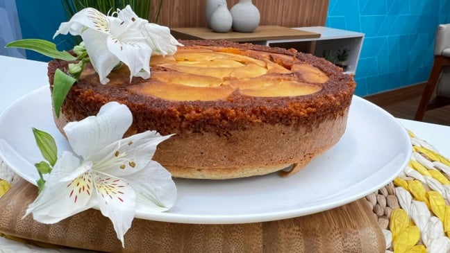 Bolo de Maçã Invertido. Foto: Roberta Salgueiro