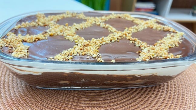 Pavê de Chocolate com Castanha de Caju. Foto: Roberta Salgueiro
