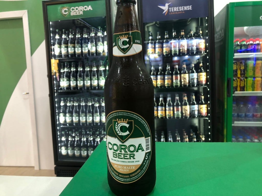 A Coroa Beer só estará à venda em novembro, mas consumidor já conheceu a cerveja capixaba na feira da Acaps. Crédito: Edu Kopernick