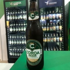 A Coroa Beer só estará à venda em novembro, mas consumidor já conheceu a cerveja capixaba na feira da Acaps. Crédito: Edu Kopernick