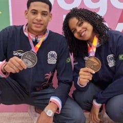 2025.09.16 - Brasilia/DF - Jogos da Juventude CAIXA Brasilia 2025 - Local: CICB - Wrestling - Finais - Masculino - Greco-Romana - 65kg - Lavozier (RJ) X Gabriel (ES) - Foto:Washington Alves/COB - IG: @washingtonalves50 / @timebrasil