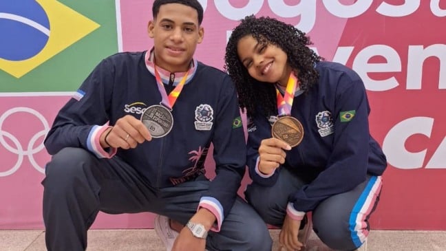 2025.09.16 - Brasilia/DF - Jogos da Juventude CAIXA Brasilia 2025 - Local: CICB - Wrestling - Finais - Masculino - Greco-Romana - 65kg - Lavozier (RJ) X Gabriel (ES) - Foto:Washington Alves/COB - IG: @washingtonalves50 / @timebrasil