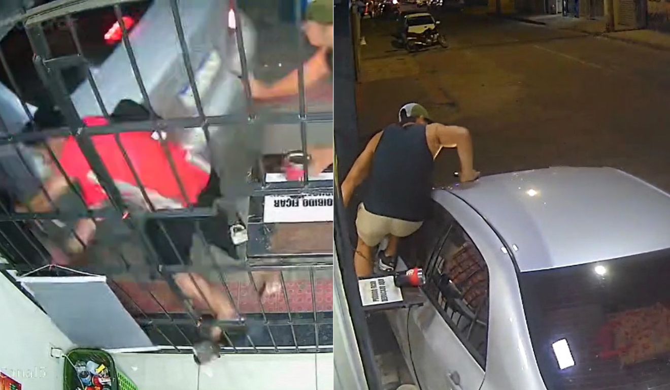 Mulher fugiu sem prestar socorro (Foto: Reprodução/TV Vitória)