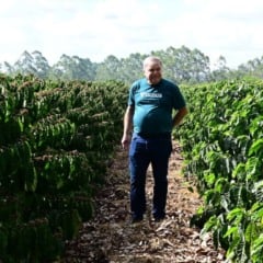 Bento Venturim em lavoura