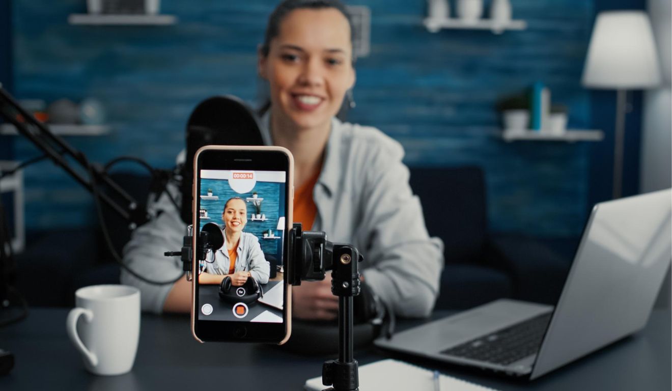 blogueira gravação de vídeo humanização redes sociais