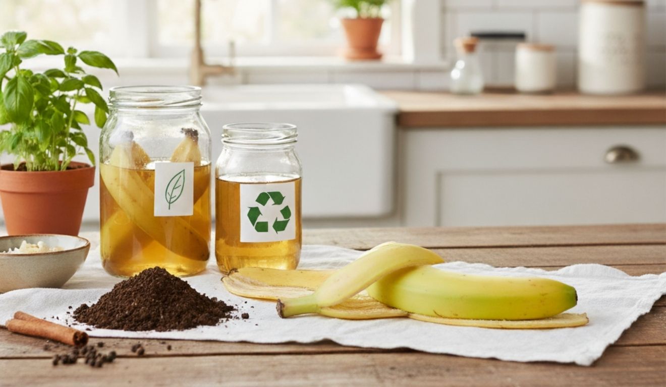 Transforme cascas de banana em ouro: o segredo do pote com água
