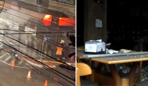 incêndio em churrascaria incêndio em churrascaria