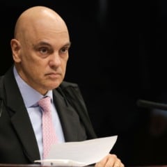  O ministro relator Alexandre de Moraes durante sessão de julgamento dos réus do Núcleo 1 da trama golpista Foto: Fabio Rodrigues-Pozzebom/ Agência Brasil