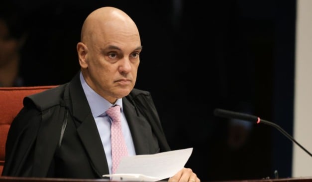  O ministro relator Alexandre de Moraes durante sessão de julgamento dos réus do Núcleo 1 da trama golpista Foto: Fabio Rodrigues-Pozzebom/ Agência Brasil