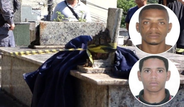 Vinicius Coutinho da Costa e Kayque Siqueira da Silva foram assassinados em cemitério. Foto: Montagem/ Folha Vitória 