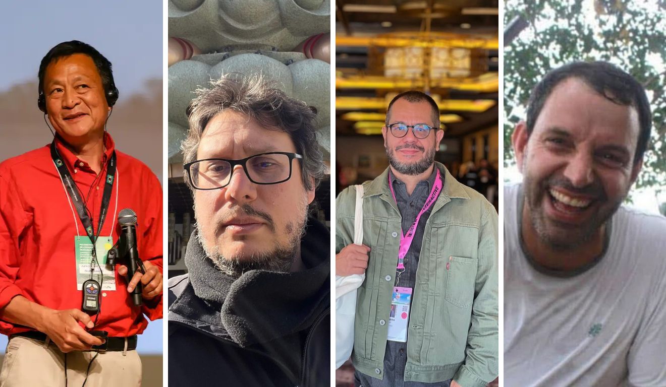Kongjian Yu, arquiteto chinês , o documentarista Luiz Ferraz , o Cineasta Rubens Crispim Jr. e o piloto Marcelo Pereira