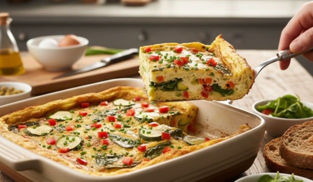 Esqueça o arroz e feijão: esse omelete de forno vai virar seu almoço preferido