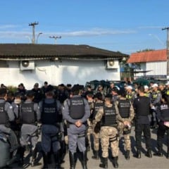 Policiais durante a Operação Argo. Foto: MPES/ DIvulgação 