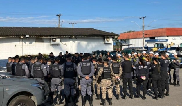 Policiais durante a Operação Argo. Foto: MPES/ DIvulgação 
