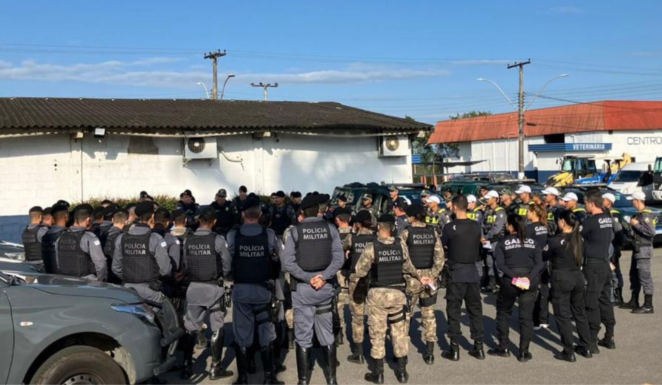 Policiais durante a Operação Argo. Foto: MPES/ DIvulgação Policiais durante a Operação Argo. Foto: MPES/ DIvulgação