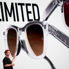 "Ferrari dos óculos", Ray-Ban inteligente da Meta com câmera 3K e IA tem fila de espera no ES (Foto: Ray-Ban/Divulgação)
