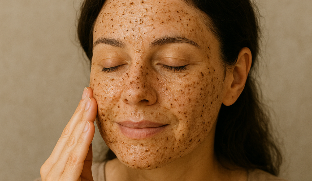 Máscara facial com ingredientes naturais pode ajudar a suavizar manchas e uniformizar o tom da pele/Foto ChatGPT
