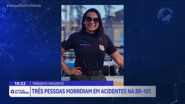 Policial penal morre em acidente na BR-101, em Vila Velha