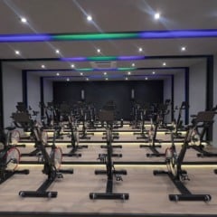 Sala de spinning da academia em Vila Velha: município é apontado como promissor pelos empresários. Crédito: Divulgação