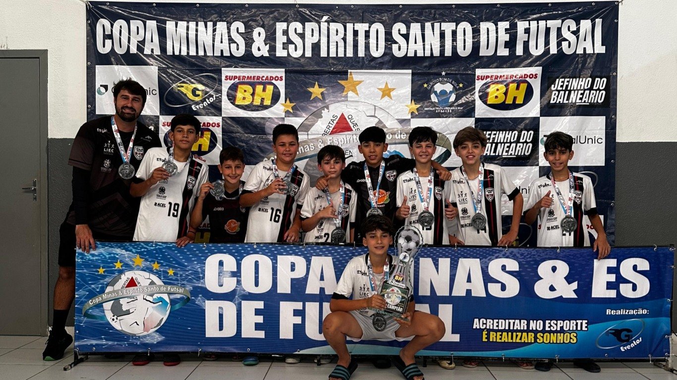Copa Minas Espírito Santo de Futsal.

Equipe Athlos, campeã regional sub-12