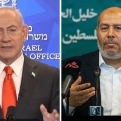 Benjamin Netanyahu e Khalil al-Hayya