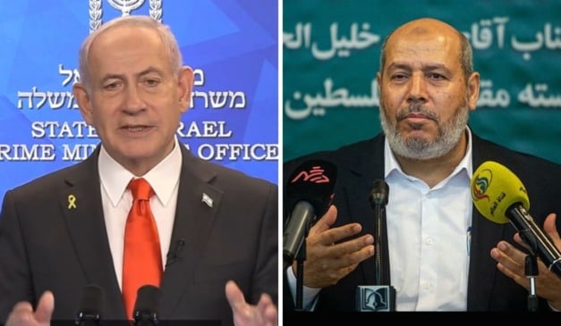 Benjamin Netanyahu e Khalil al-Hayya