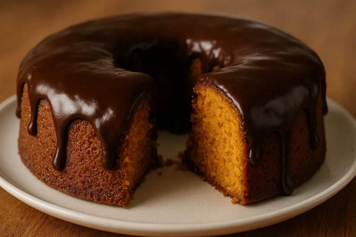 Bolo de cenoura mais fofo do mundo tem cobertura de chocolate com receita mantida por gerações