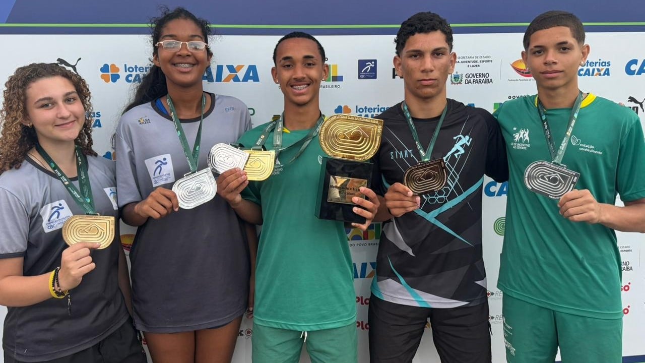 Campeonato Brasileiro Sub-16 de Atletismo.

Melissa Marinato, Ana Elizia Geraldino, Josué Alves Menezes, Matheus Pinto de Almeida e Ytalo Corrêa Dias