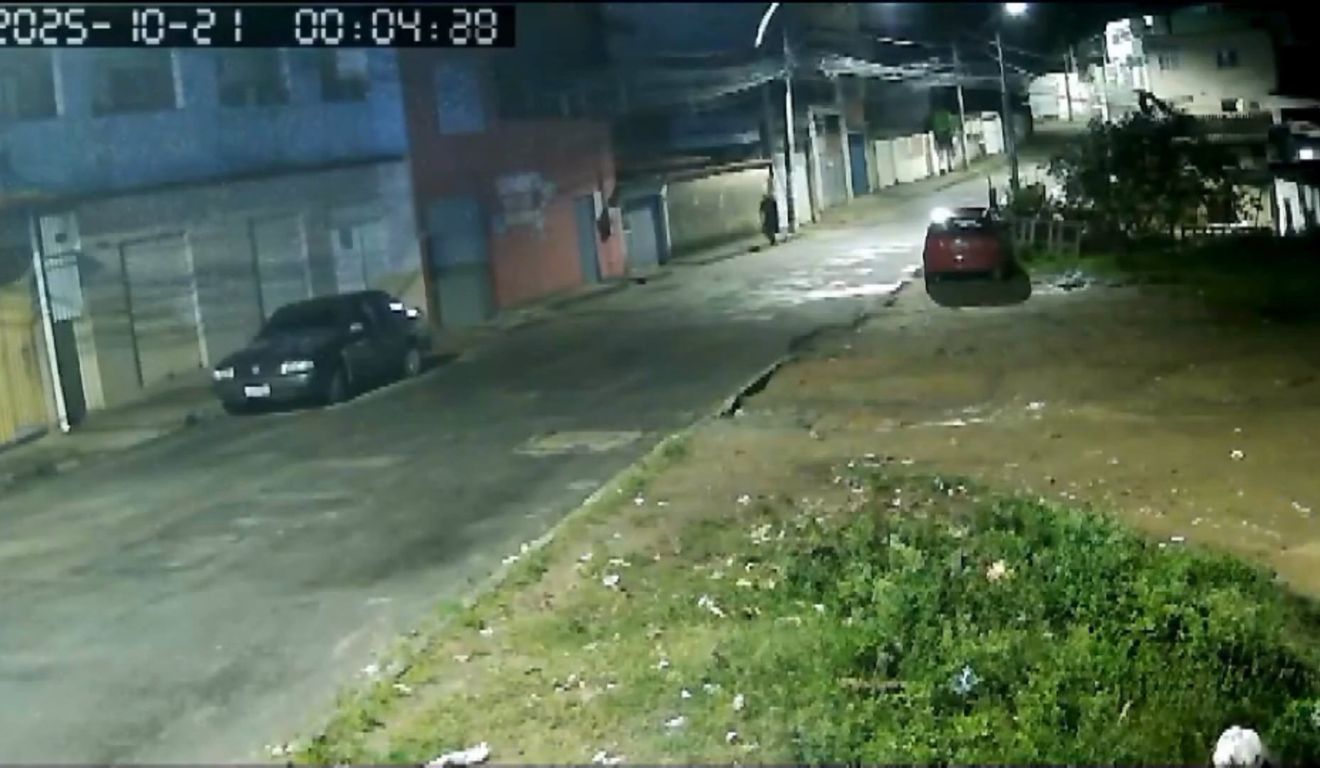 Câmera flagra morte de homem em Santa Bárbara Cariacica