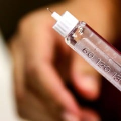 Canetas para aplicação de insulina, exame da curva glicêmica