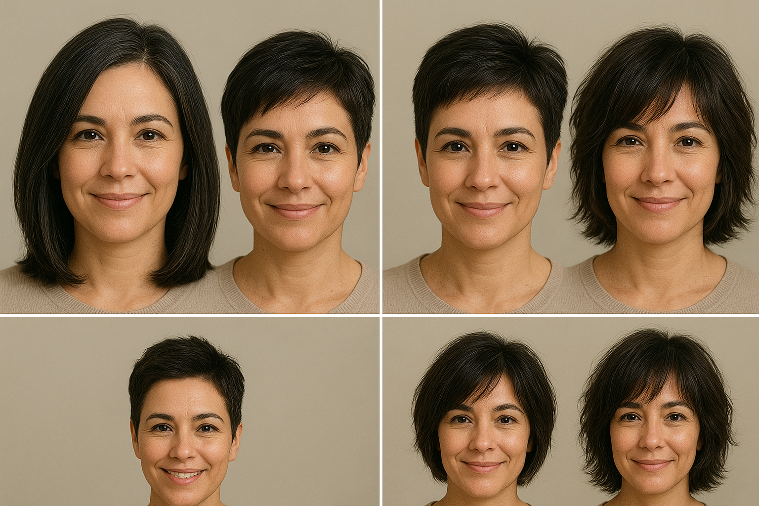 O corte certo pode transformar o visual e afinar o rosto redondo, trazendo mais harmonia aos traços e valorizando a beleza natural/ChatGPT