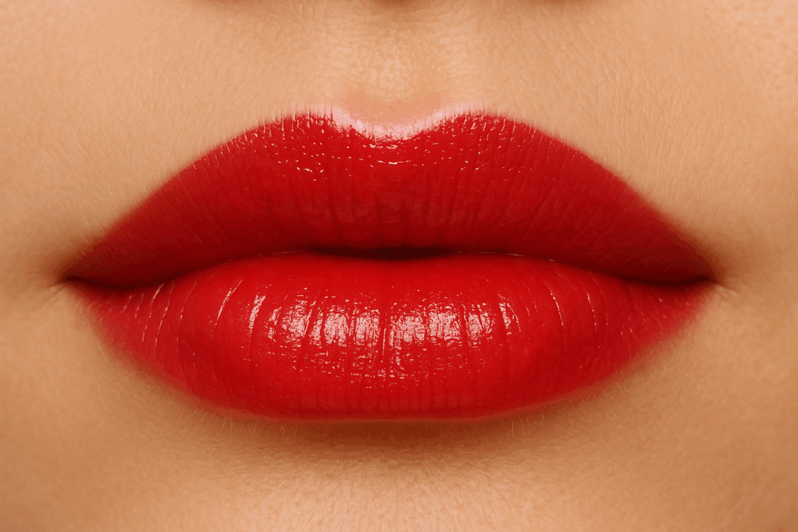 Lábios volumosos, cor intensa e acabamento perfeito/ChatGpt