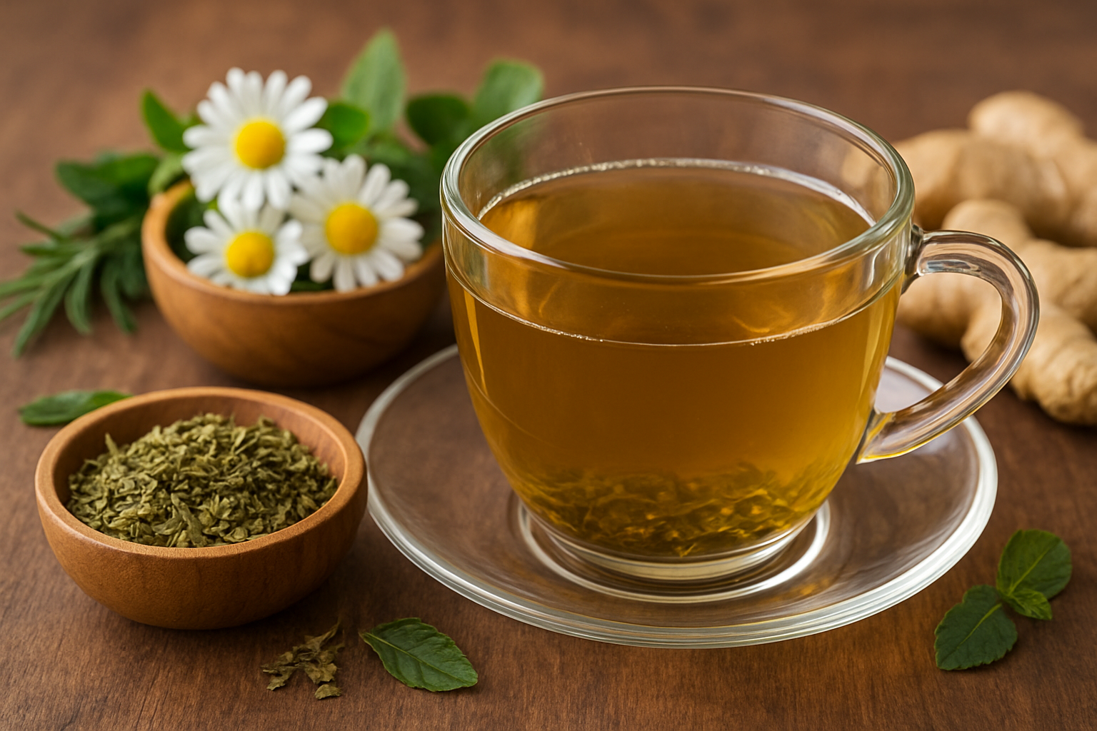 Chá noturno para emagrecer e desinchar: combinações leves que favorecem o descanso e o equilíbrio do corpo/ChatGPT