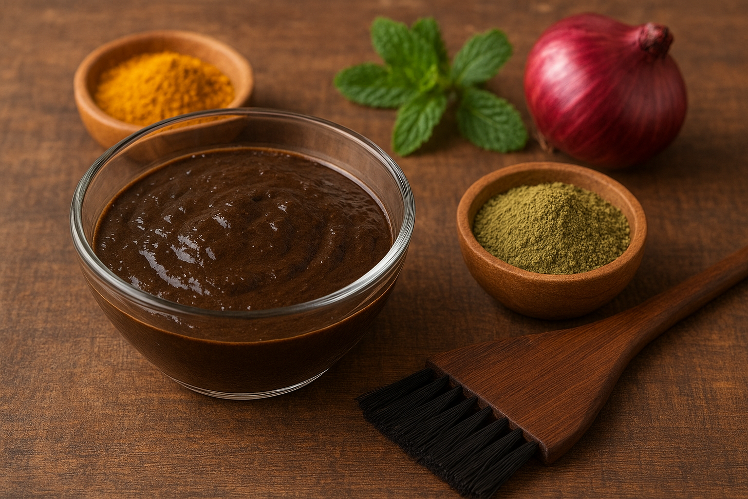 Henna e ervas como alecrim e sálvia são alternativas naturais para escurecer os cabelos brancos e fortalecer os fios