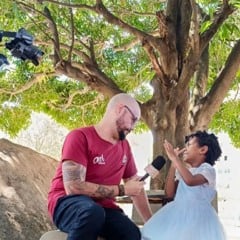 Haeckel Ferreira se emociona ao conhecer projeto solidário no Hospital Infantil de Vitória